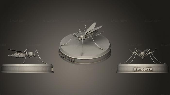 Insects (Mosquito, INSCT_0021) 3D models for cnc